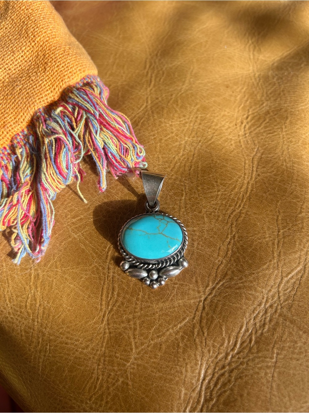 Turquoise Sterling Silver Pendant
